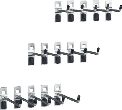 Immagine prodotto di Bott PL 31 assortimento di ganci da 15 pezzi (supporto per assortimento di ganci per piastre forate)