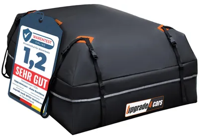 Produktbild von Upgrade4cars Auto Dachbox mit Träger Set | Dachgepäckträger 566 Liter ohne Reling Inkl. Zubehör | Dachkoffer Universal 130 x 110 x 40 cm | Autozubehör Geschenke für Frauen Männer