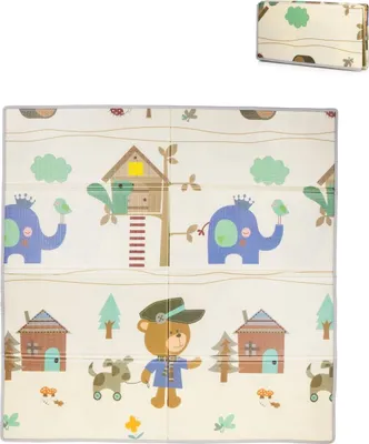 Obrázek produktu pro Chipolino dětská hrací podložka 174 x 194 cm skládací měkká odolná, omyvatelná béžová