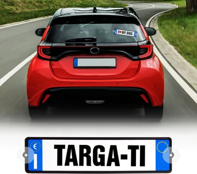 Immagine prodotto di Kit Targa Auto Personalizzabile Blu