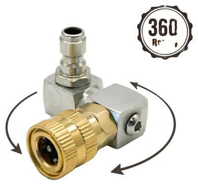 Image de Pistolet pour nettoyeur haute pression, buse rotative à 360°, 3500 PSI, raccord