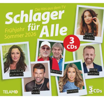 Produktbild von Schlager für Alle - Frühjahr/Sommer 2026 (3CD)