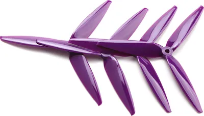 Produktbild von 2 Paar Tracker 7X4X3 7040 7 Zoll Dreiblattpropeller (2CW + 2CCW) Polycarbonat für 7 Zoll 8 Zoll FPV-Fernbedienungsdrohne, Lila