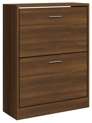Obrázek produktu pro vidaXL Botník hnědý dubový vzhled 63x24x81 cm výrobek z odvozeného dřeva