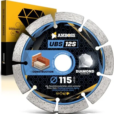 Obrázek produktu pro Diamantový řezný kotouč Anvil UBS 12S - 115 x 1,9 x 22,2