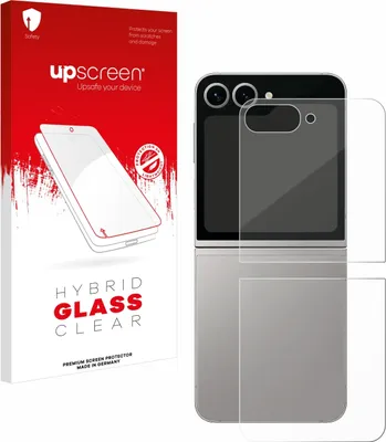 Produktbild von upscreen Schutzglas für Samsung Galaxy Z Flip 6 (Rückseite) Schutzfolie Panzer Folie Glas Display Schutz klar