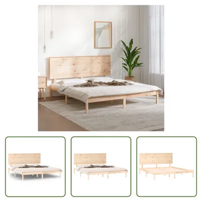 Produktbild von The Living Store Massivholzbett Kiefer 200x200 cm