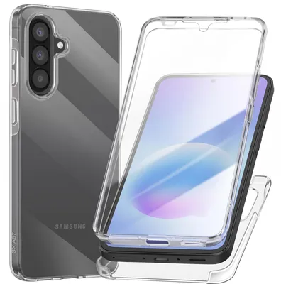 Produktbild von Avizar, 360 Grad Hülle für Samsung Galaxy A57 mit integriertem Displayschutz, Transparent