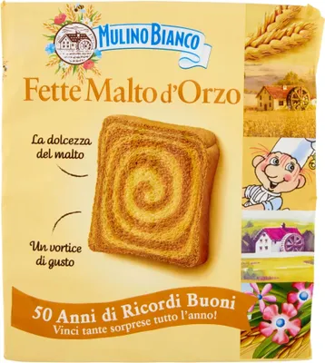 Produktbild von 315g Zwieback von Fette Malto d'Orzo - Mulino Bianco