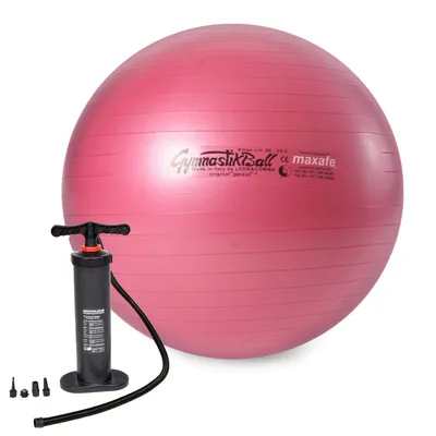 Produktbild von Original Pezzi® Gymnastikball MAXAFE m. Standpumpe - rubinrot