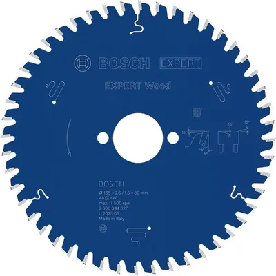 Produktbild von EXPERT Wood Kreissägeblatt, 165x2,6/1,6x30 mm, Z48