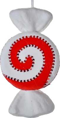 Produktbild von Clayre & Eef Weihnachtsanhänger 33x18x4 cm Rot Weiß Synthetisch