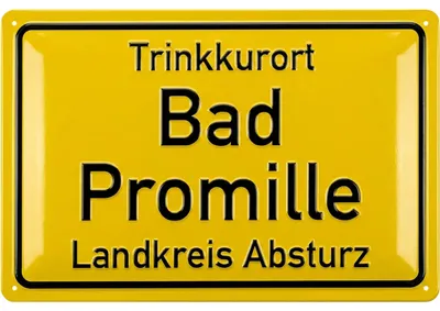 Produktbild von LANOLU Retro Blechschild BIER lustiges Sprüche Metallschild, Geschenk für Männer Kneipen Partykeller Dekoration Werkstattschild 20x30cm