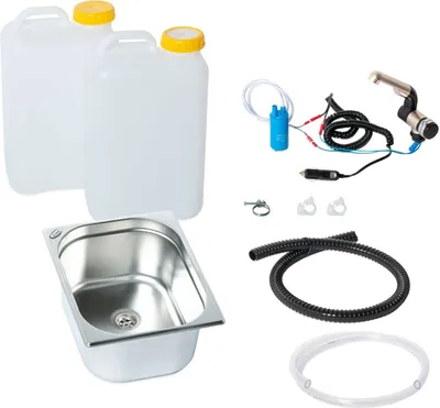 Image de 12V Camping Evier kit lavabo 325x265x150mm 19 litres T4 T5 T6