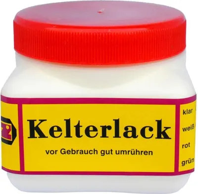 Produktbild von Kelterlack weiß 375 ml, lebensmittelecht, für Saft und Wein, mit Alkohol verdünnbar