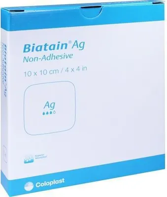 Zdjęcie produktu dla Biatain Ag opatrunek piankowy nieprzylepny 10x10cm, 5 szt. VER