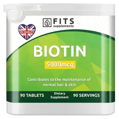 Image de Biotine 5000 mcg, 90 comprimés
