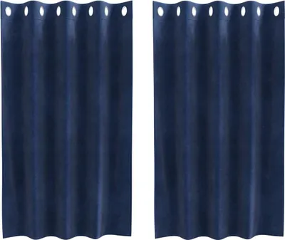 Obrázok produktu pre vidaXL Zatemňujúce závesy 2 ks Tmavo modré 140 x 140 cm Velvet