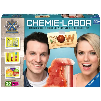 Zdjęcie produktu dla Ravensburger Chemie-Labor, Zestaw eksperymentowy, Chemia, 10 lat(a), Wielobarwny