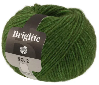 Produktbild von Lana Grossa BRIGITTE NO. 2 Wolle 50 g 140 m Alpaka Baumwolle Strickgarn Farbe 001 - Grün