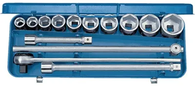 Produktbild von GEDORE 32 EMU-2 Steckschlüssel-Satz 3/4" 14-teilig 6-kant 22-50 mm, 6280340