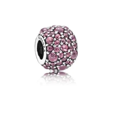 Immagine prodotto di Pandora Charm, perle scintillanti rosa, argento, modello 791755HCZ