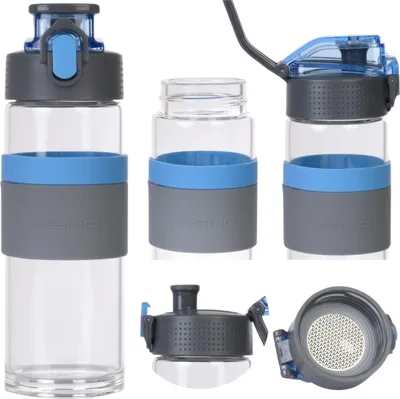 Produktbild von Casno Cross Borosilikatglasflasche 0,5 l