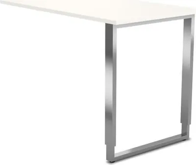Produktbild von Anbautischtisch Aveto Bügelgestell 160x80x68-82cm höhenverstellbar weiß
