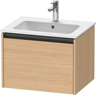 Produktbild von Duravit Ketho.2 Wastafelonderkast 61x48x44 cm Mat Natuur Eiken
