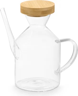 Produktbild von VIVALTO | Ölkaraffe - Ölspender - 600 ml - Borosilikatglas - Karaffe - Bambus Deckel