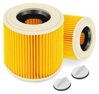 Produktbild von 2 Stück Patronenfilter für Kärcher Premium WD3 WD2 MV2 MV3 WD 3P,WD 3.200, WD 3.500 P, SE 4001, SE 4002, A2054, A2004, A2254, A2604,Staubsauger Filter Ersetzt 6.414-552.0, 6.414-772.0, 6.414-547.0