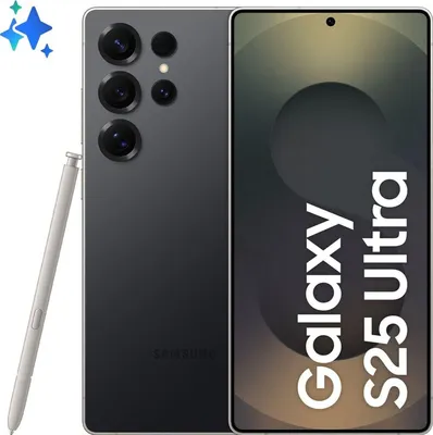 Produktbild von Samsung Galaxy S25 Ultra , 17,5 cm (6.9"), 12 GB, 1 TB, 200 MP, Android 15, Schwarz, Titan