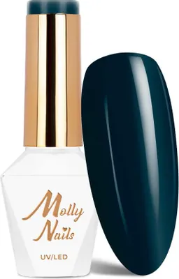 Obrázek produktu pro Molly Nails Hybrid-Nagellack Blue Sky Deep Green-Blue, HEMA/Di-HEMA-frei, 8 g, č. 118