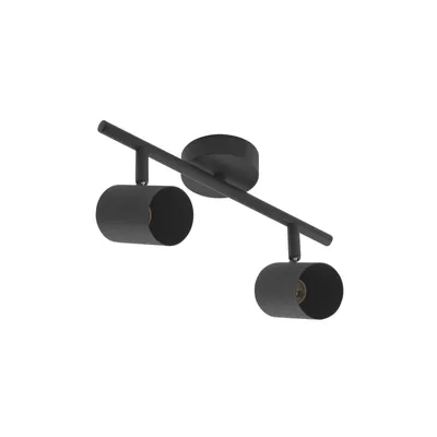 Produktbild von Lindby Deckenspot Jorell, schwarz, 31 cm, 2-flg., GU10