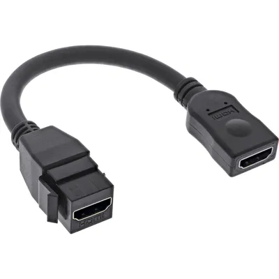 Obrázek produktu pro InLine 76206A, Černá, HDMI Typ A (standardní), HDMI Typ A (standardní), Samice, Samice, 22 mm