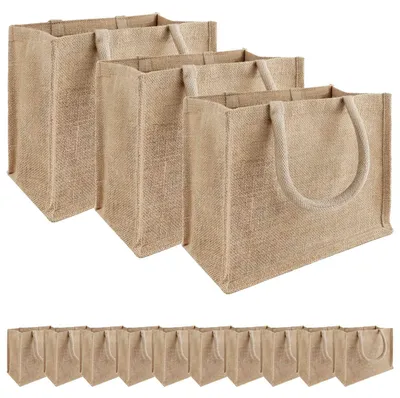 Produktbild von Jute-Handtaschen 50 Natur 26 x 22 x 14 cm 100% Tossa-Jute