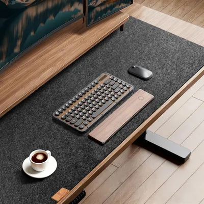 Image de Omgoods - Tapis de bureau en feutre, 120 x 60 cm - Durable et antidérapant