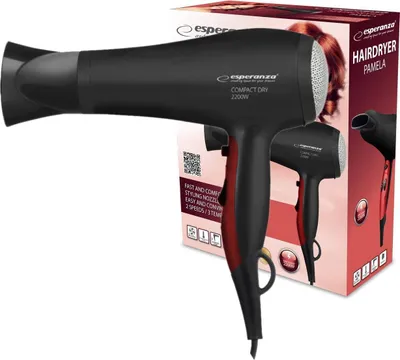 Obrázek produktu pro Es123 Pamela Velký Fén Na Vlasy Výkonný 2200W