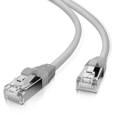 Produktbild von helos Patchkabel SF/UTP Cat 5e grau 3,0 m