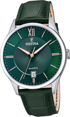 Immagine prodotto di Festina orologio da polso in pelle da uomo verde casual D2UF20426/7