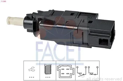 Produktbild von FACET Bremslichtschalter 7.1260 passend für MERCEDES-BENZ A-Klasse (W169) mechanisch