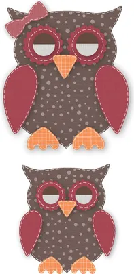 Produktbild von Crafterd Edge Stanzform Mamaeule und Babyeule 17-teiliges Set