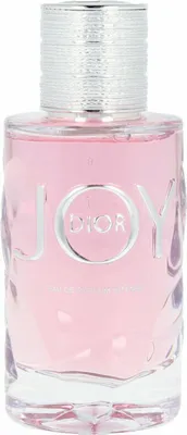 A close-up studio shot of a Dior Joy Intense Eau de Parfum bottle.