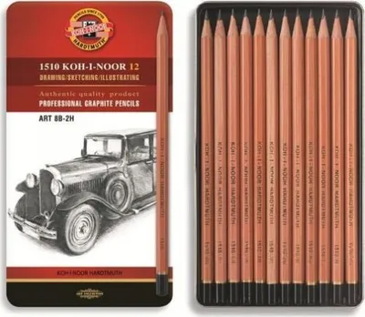 Zdjęcie produktu dla KOH-I-NOOR Professional GraphiteSet of Pencils Art Zestaw ołówków artystycznych 12 szt.
