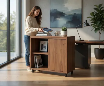 Produktbild von Praktisches Sideboard aus Holz mit Stauraum im modernen Design