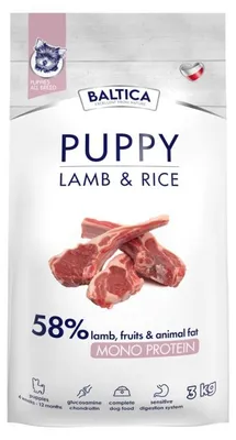 Produktbild von BALTICA Nutraceutic Puppy Lamb with rice Mono - trockenfutter für Hunde - 3kg