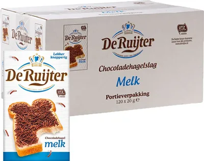 Immagine prodotto di De Ruijter - Granella di cioccolato al latte - 120 x 20 g