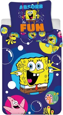 Produktbild von Spongebob Schwammkopf Squarepants Wendebettwäsche 135x200/80x80cm - 1029536