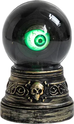 Produktbild von Halloween-Türklingel, bewegliche Augäpfel, elektrische Türklingel mit Sensor und Totenkopfbasis, lustige, gruselige Halloween Geschenk,