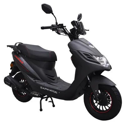 Produktbild von ALPHA MOTORS Motorroller »Speedster S«, 50 ccm, 45 km/h, Euro 4, mattschwarz